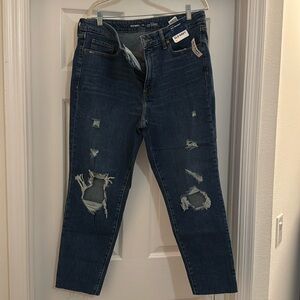 Old Navy Ankle OG Straight Ripped Jeans